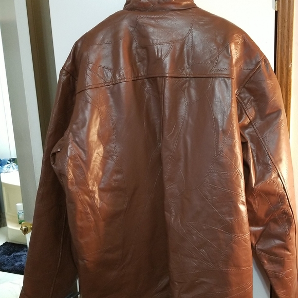 Executive Division Full Zip Leather Jacket w/Liner - Picture 8 of 11